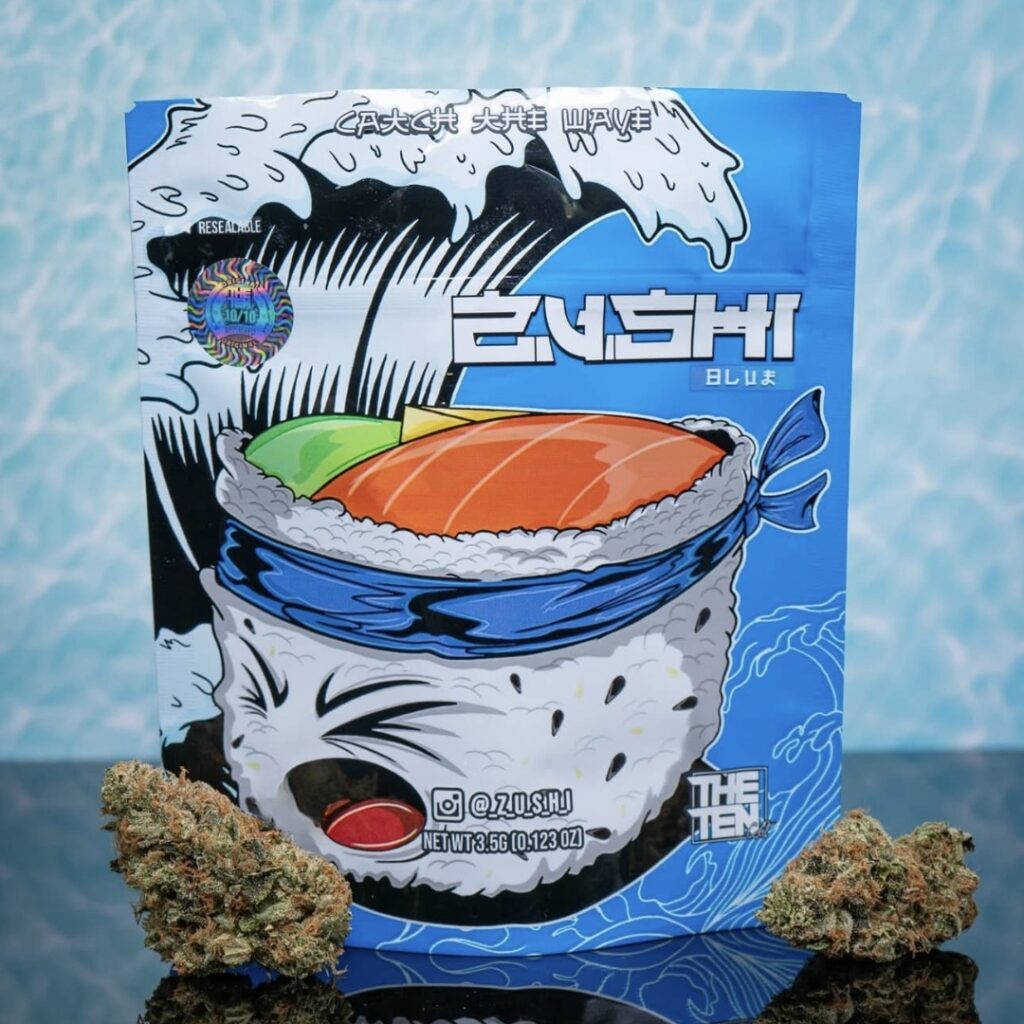 Erstklassige US-Cali-Genetik aus der Kreuzung von Kush Mintz und Zkittlez